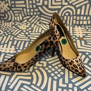 MARC FISHER Leopard Print Stiletto - Size 8